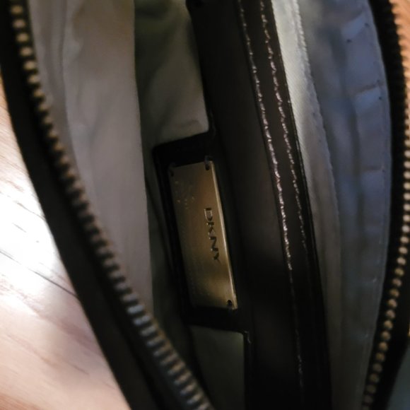 DKNY. Brown Suede Purse. - Picture 6 of 7